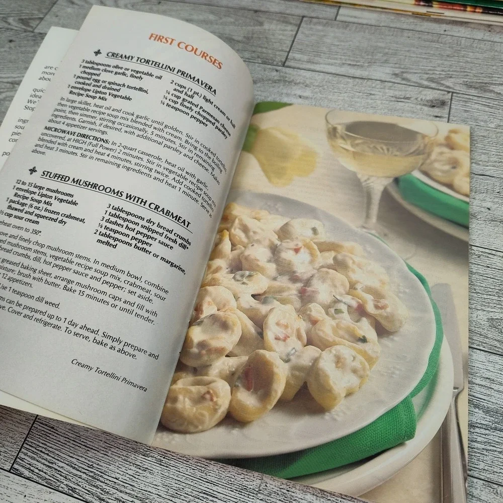 Lipton‎ Creative Cookery Cookbook 1987 Booklet Soup Mix Recipes 80s Vintage